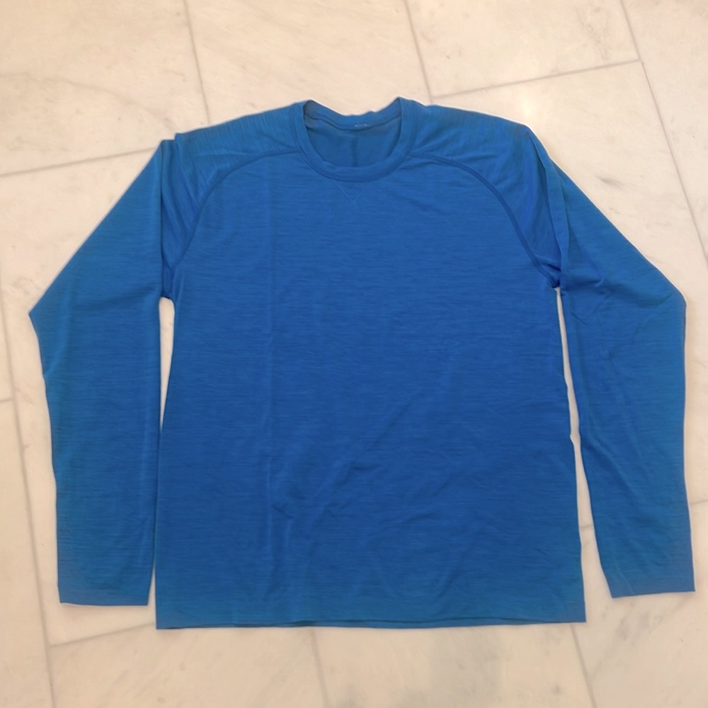 Lululemon - Metal Vent Tech Long-Sleeve Shirt - Blue - Size Large